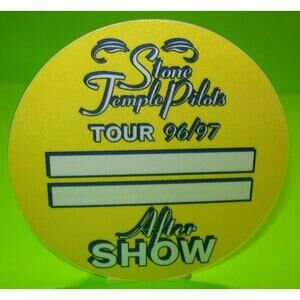 Stone Temple Pilots Backstage Concert Pass Original 1996 Hard Rock Music Vintage